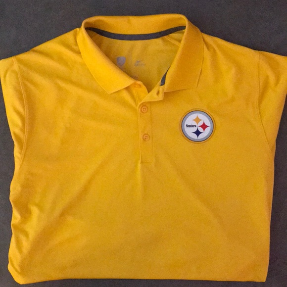 nike steelers polo